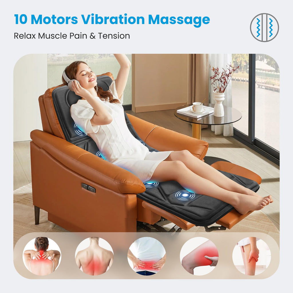 Full Body Massage Mat with Heat V4035