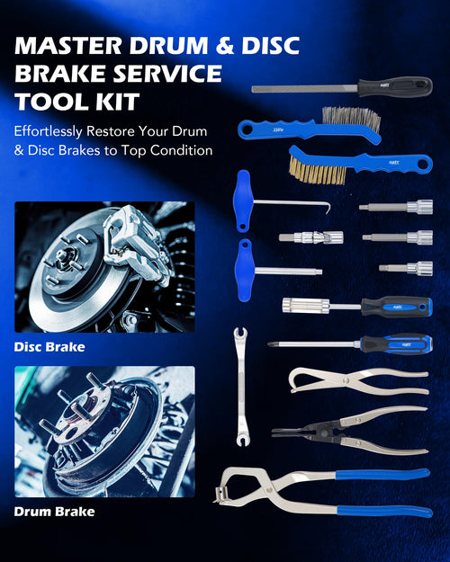 15-Piece Drum & Disc Brake Tool Kit K899558