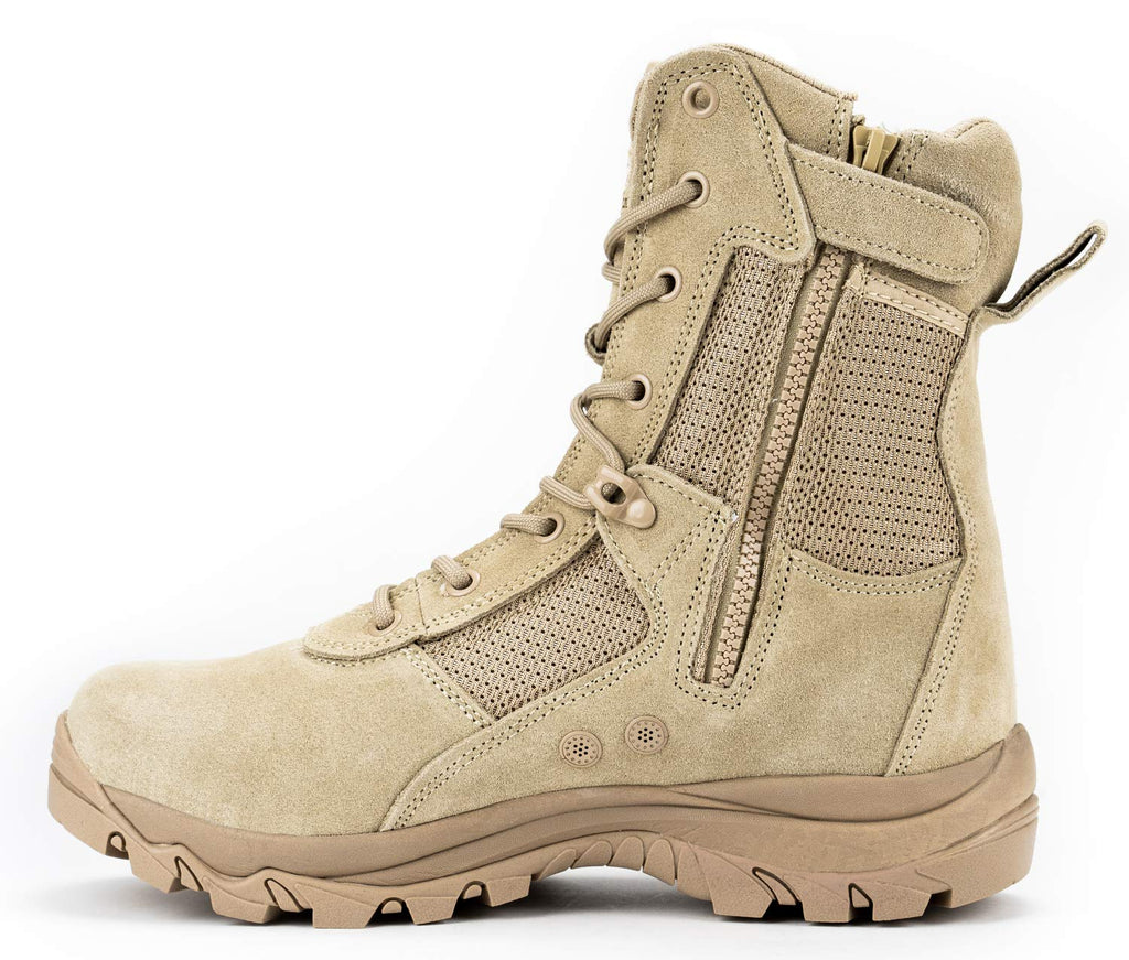 Tan Black Leather Work Boots S1220