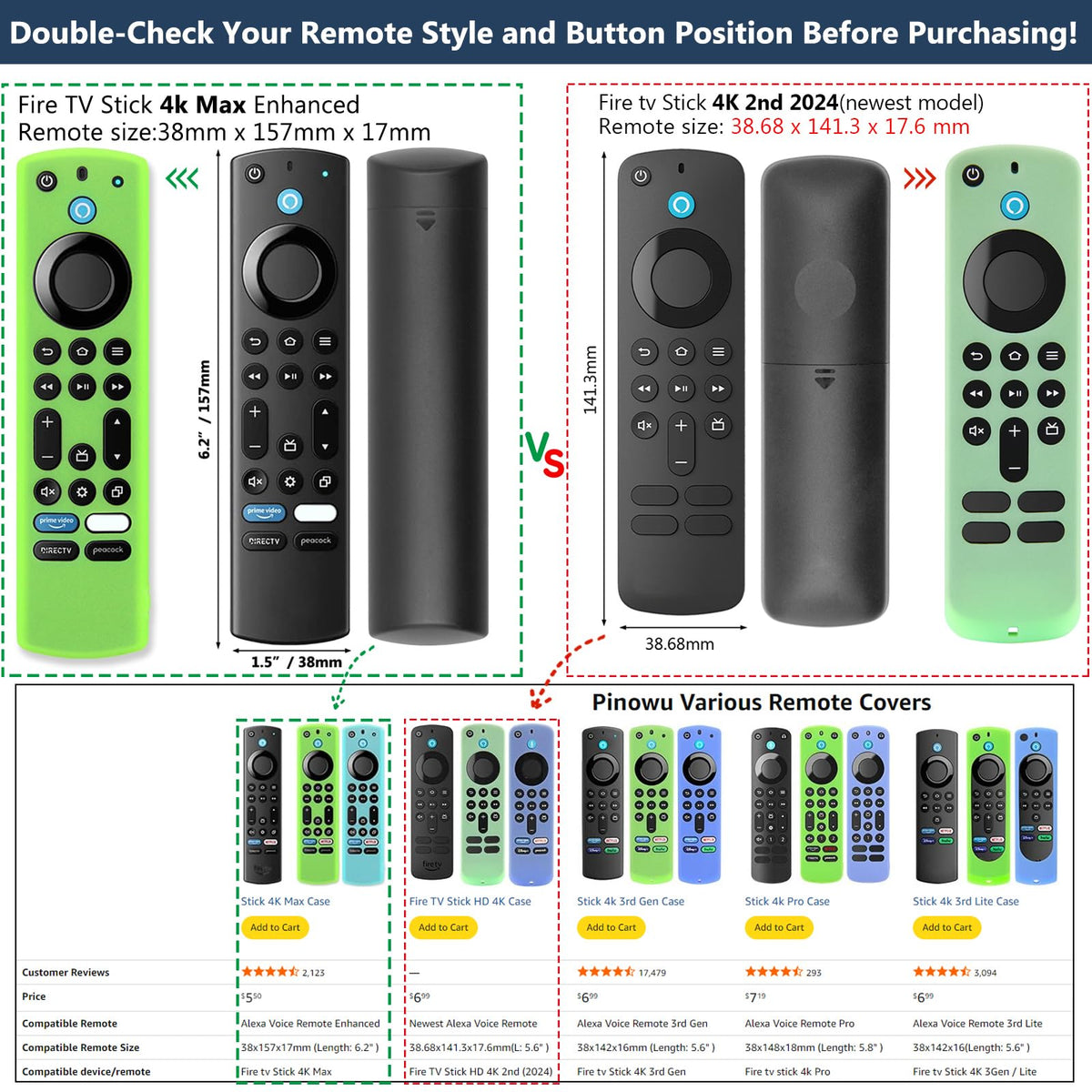 Silicone Remote Case 3pcs with Lanyard S3231