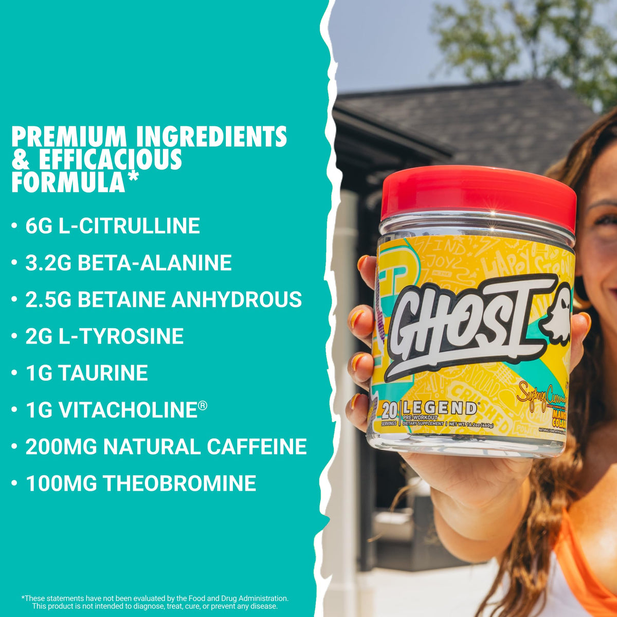 Mango Colada Pre-Workout Powder 20 Servings O217010