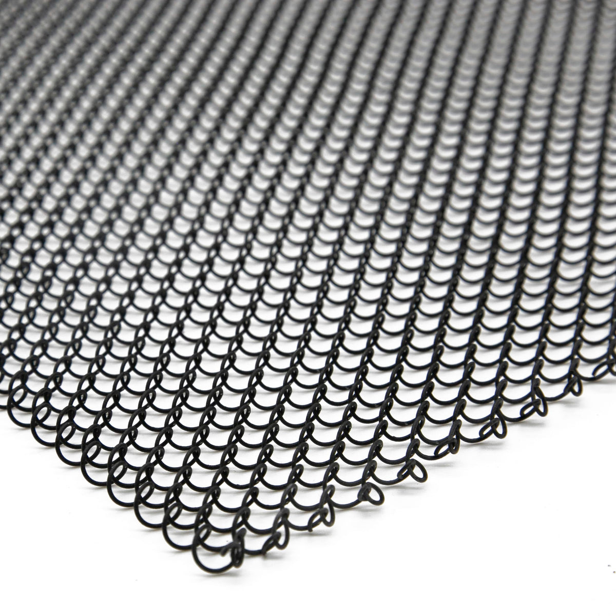 Black Matte Fireplace Mesh Screen Curtain Y512
