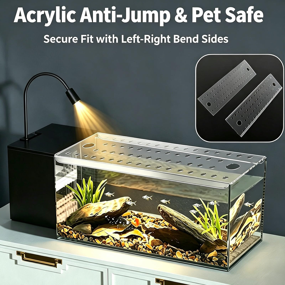 Ventilated Fish Tank Lid for 10-20 Gallon Aquariums N88566