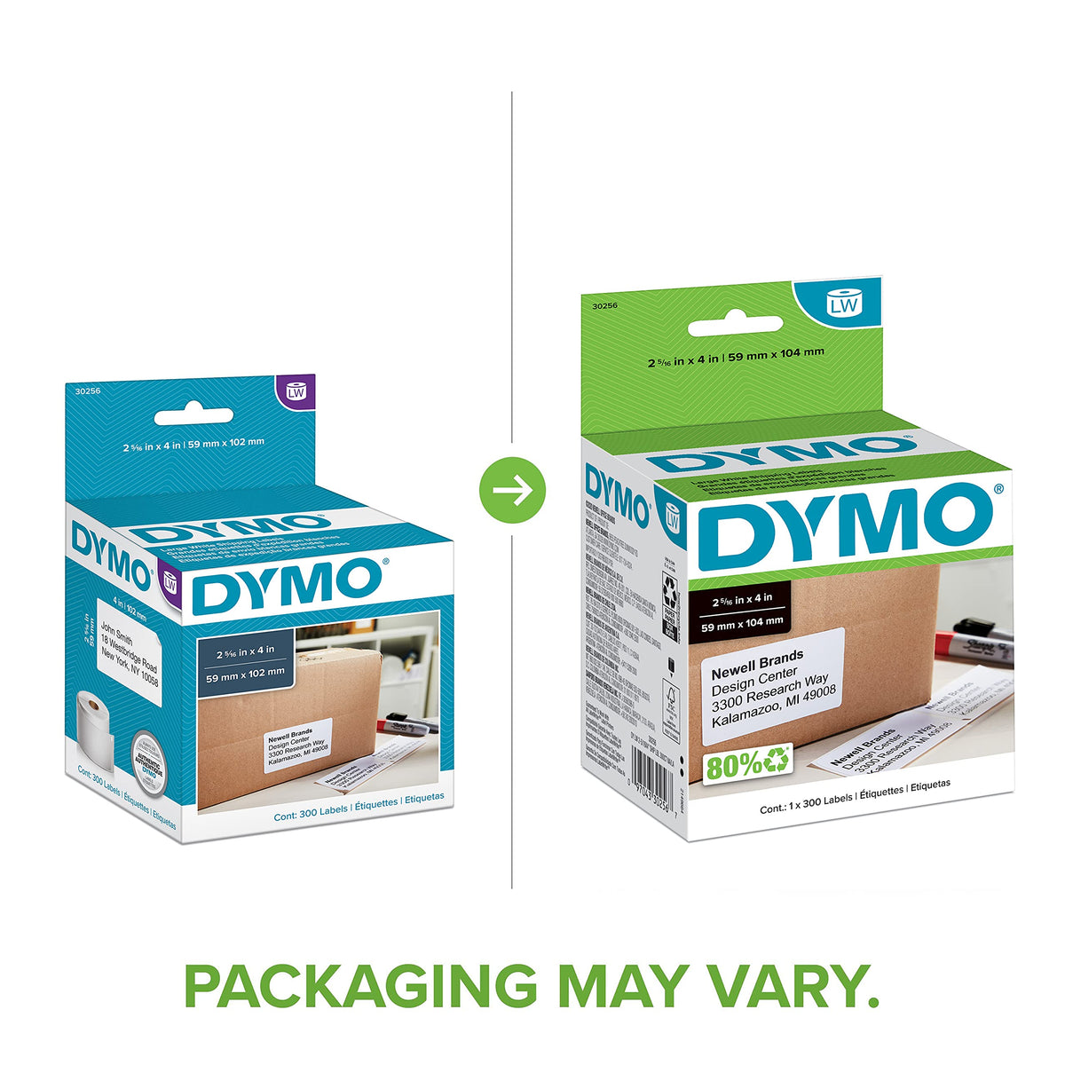 Large Shipping Labels 2-5/16" x 4" 1 Roll of 300 L239755
