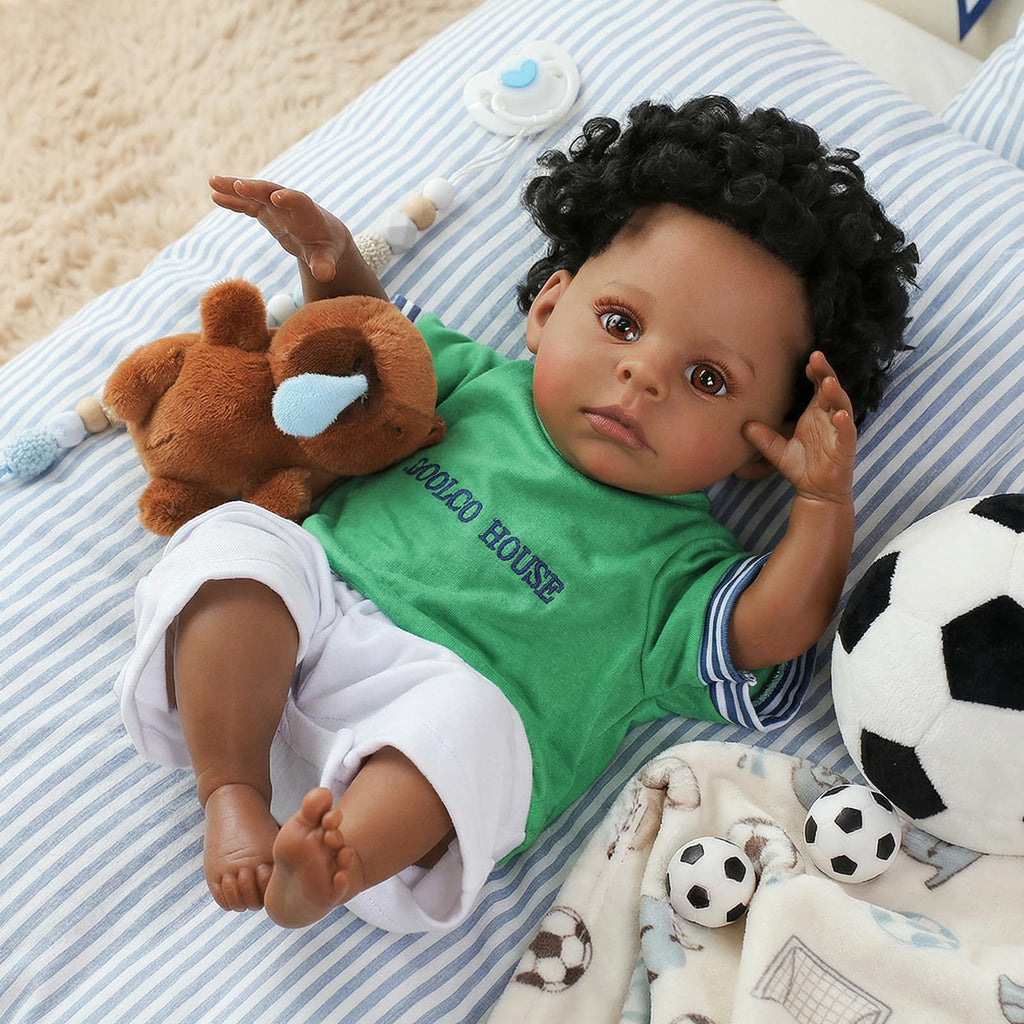 Black 20 Inch Reborn Baby Doll K45818
