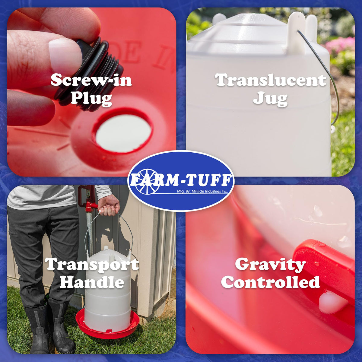 5 Gallon Plastic Poultry Waterer Z966735