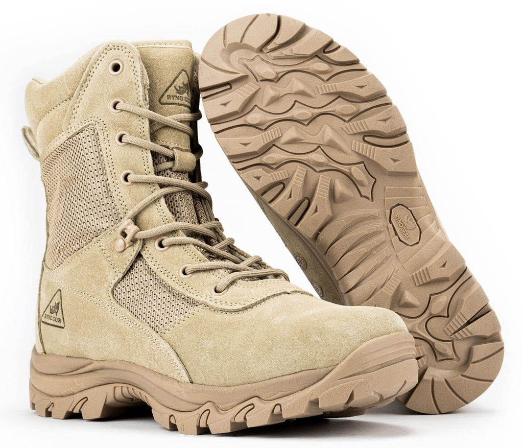 Tan Black Leather Work Boots S1220