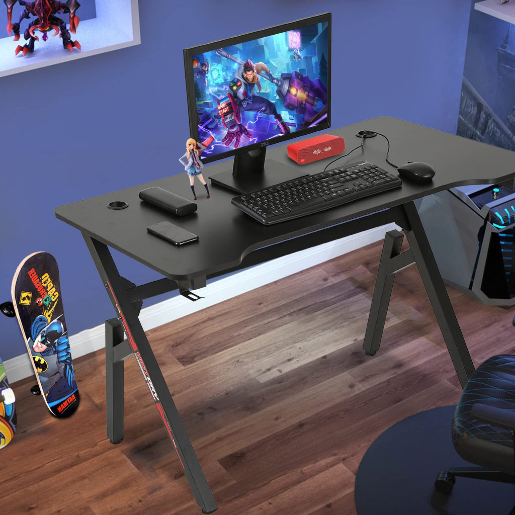 47 Inch Red Gaming Desk with Mouse Pad B8367