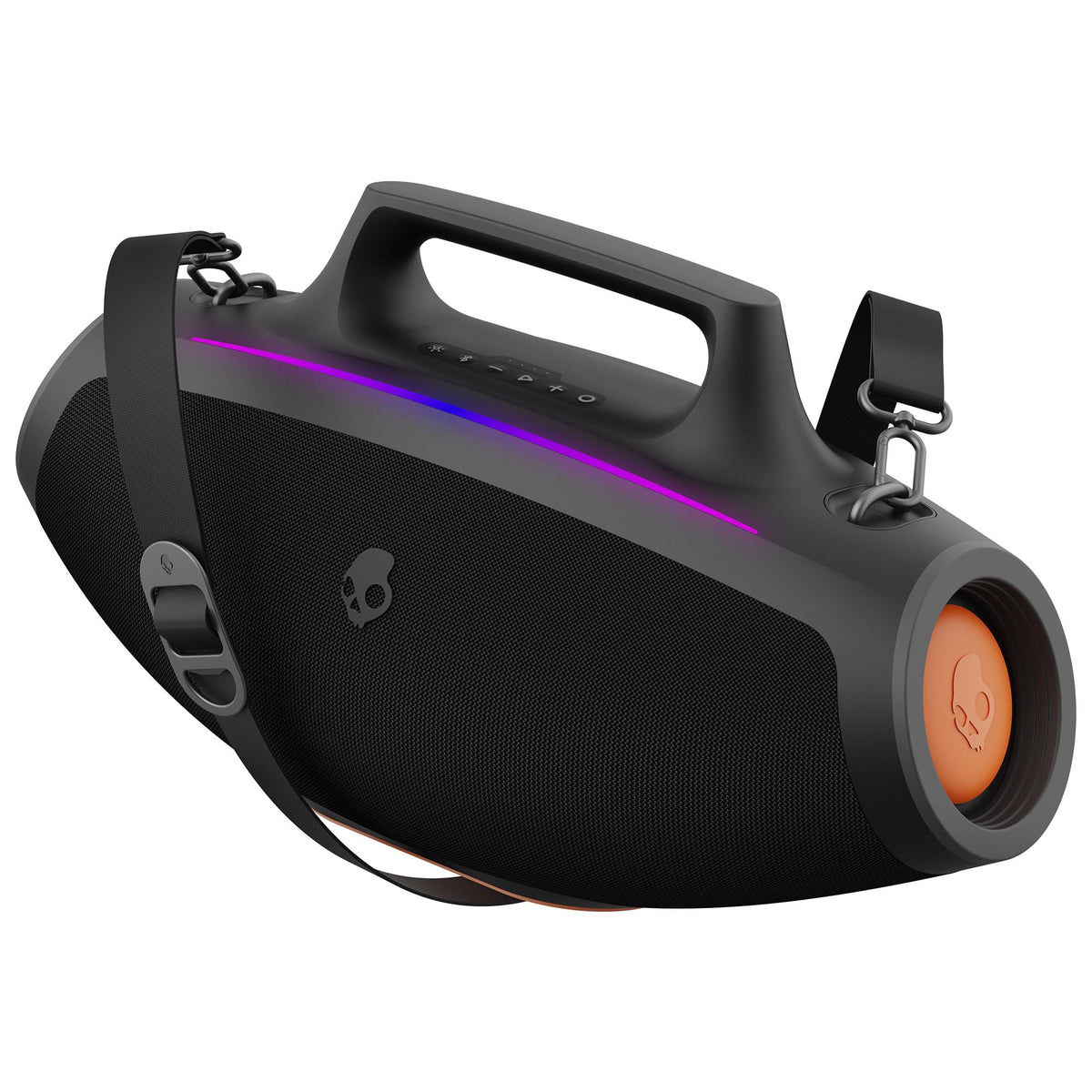 Water-Resistant Wireless Portable Bluetooth Boombox Speaker with LED Lightshow F3705