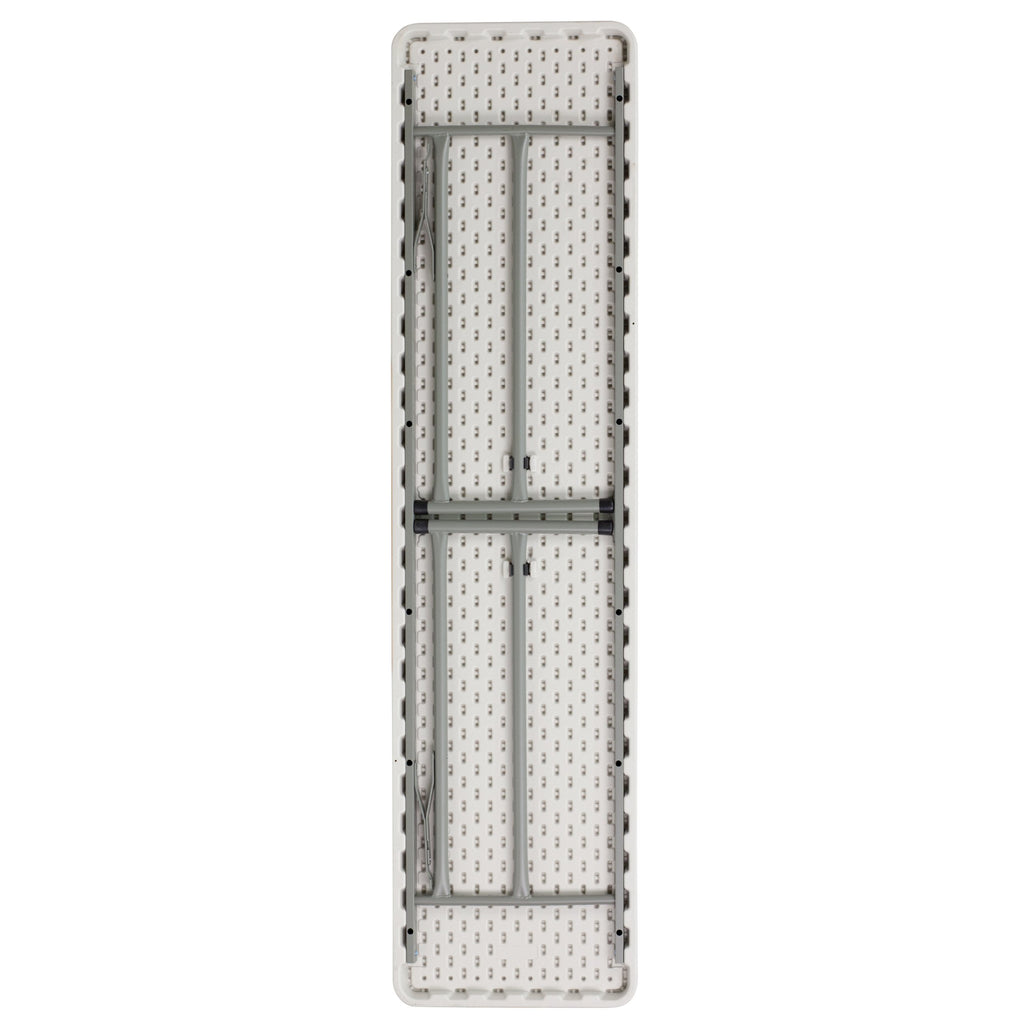 6-Foot White Plastic Folding Training Table T642