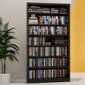7 Tier Metal Media Storage Cabinet with Adjustable Shelves X65867