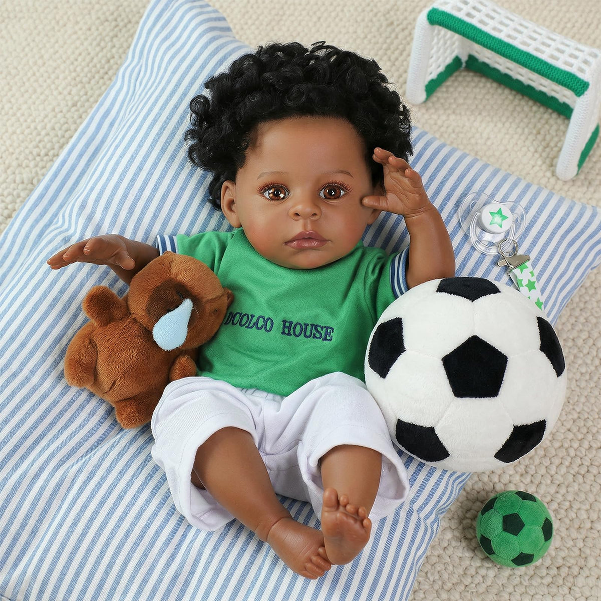 Black 20 Inch Reborn Baby Doll K45818