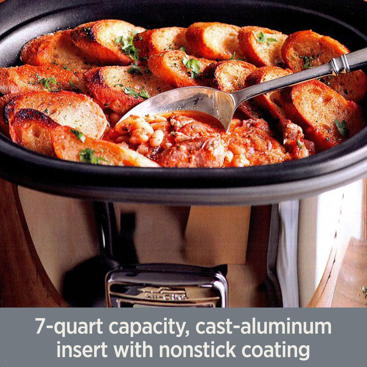 Stainless Steel Electric Slow Cooker 7-Quart U2211
