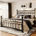 Black Queen Size Metal Bed Frame Q9870