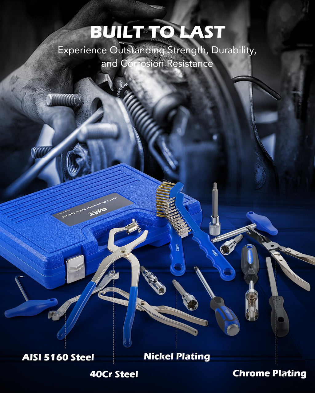 15-Piece Drum & Disc Brake Tool Kit K899558