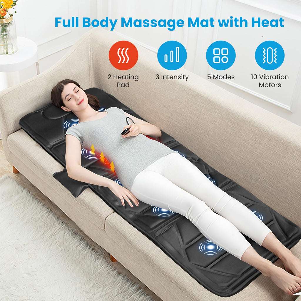 Full Body Massage Mat with Heat V4035