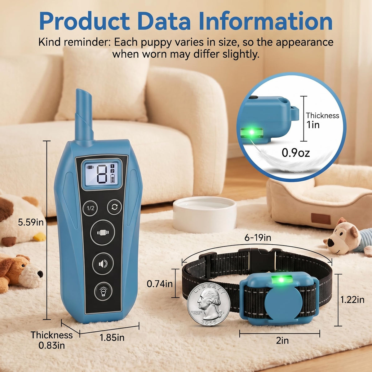Vibration Dog Training Collar with Remote S3451