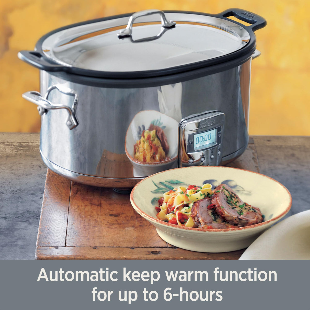 Stainless Steel Electric Slow Cooker 7-Quart U2211