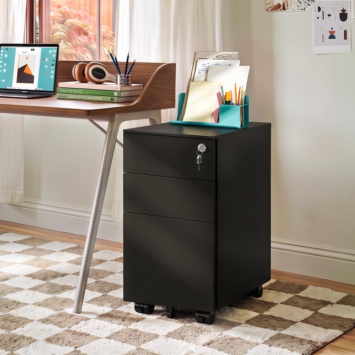 3 Drawer File Cabinet with Lock C5583