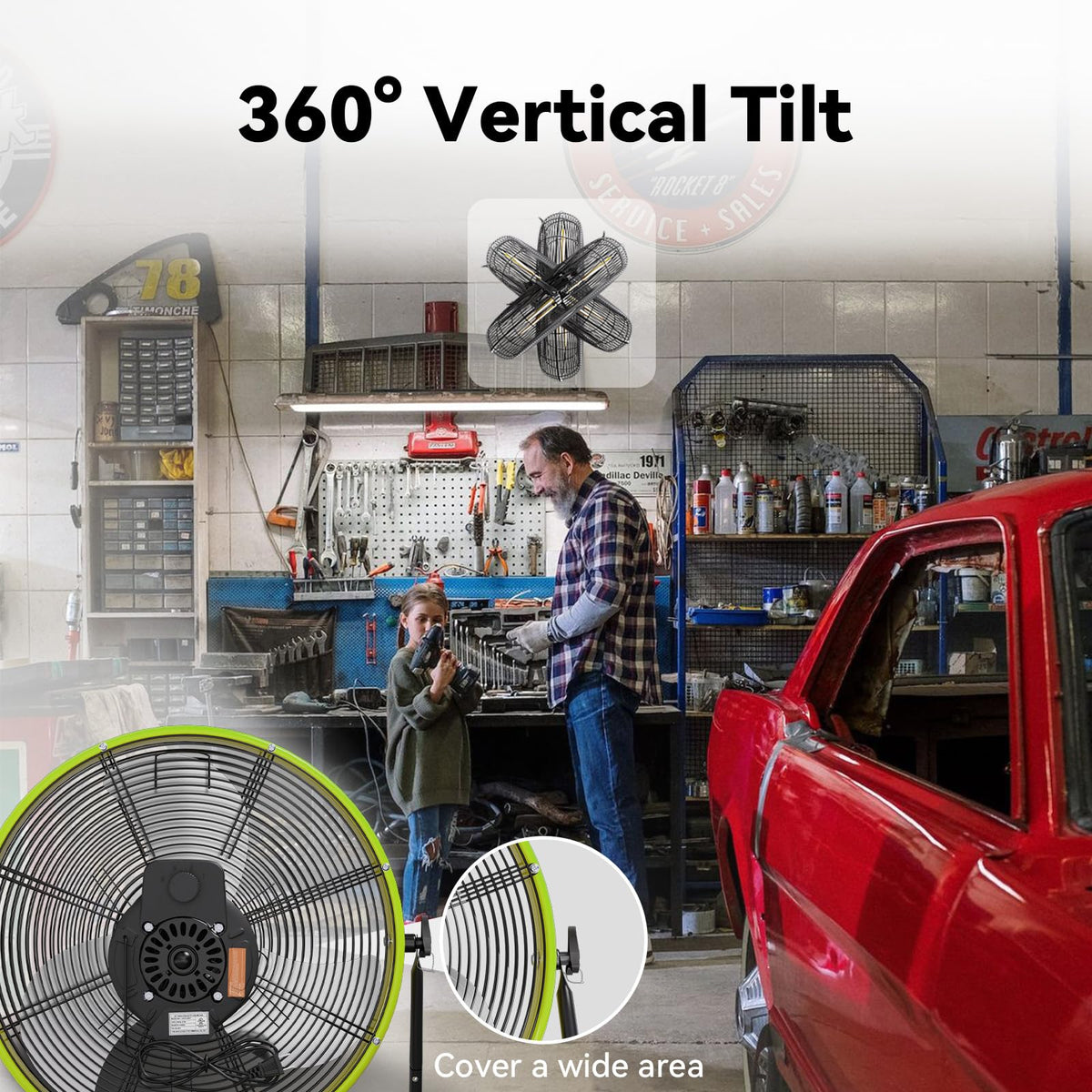 20 In 3 Speed High Velocity Floor Fan Y681