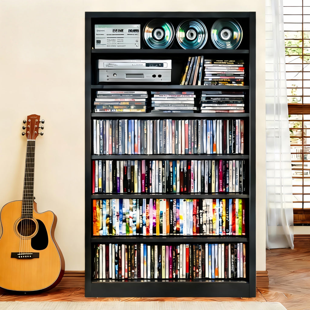 7 Tier Metal Media Storage Cabinet with Adjustable Shelves X65867
