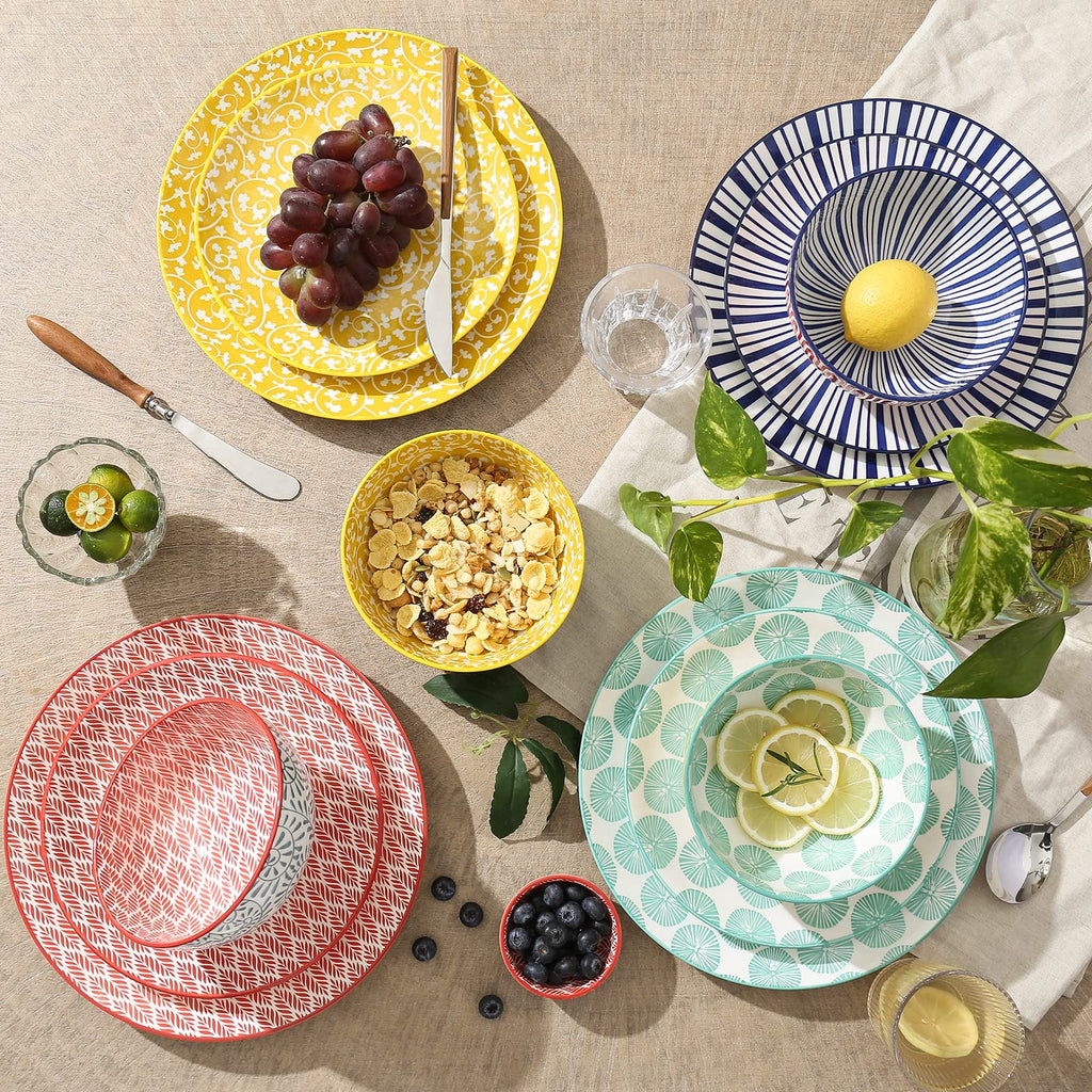 Ceramic 12-Pieces Dinnerware Sets for 4 R58251