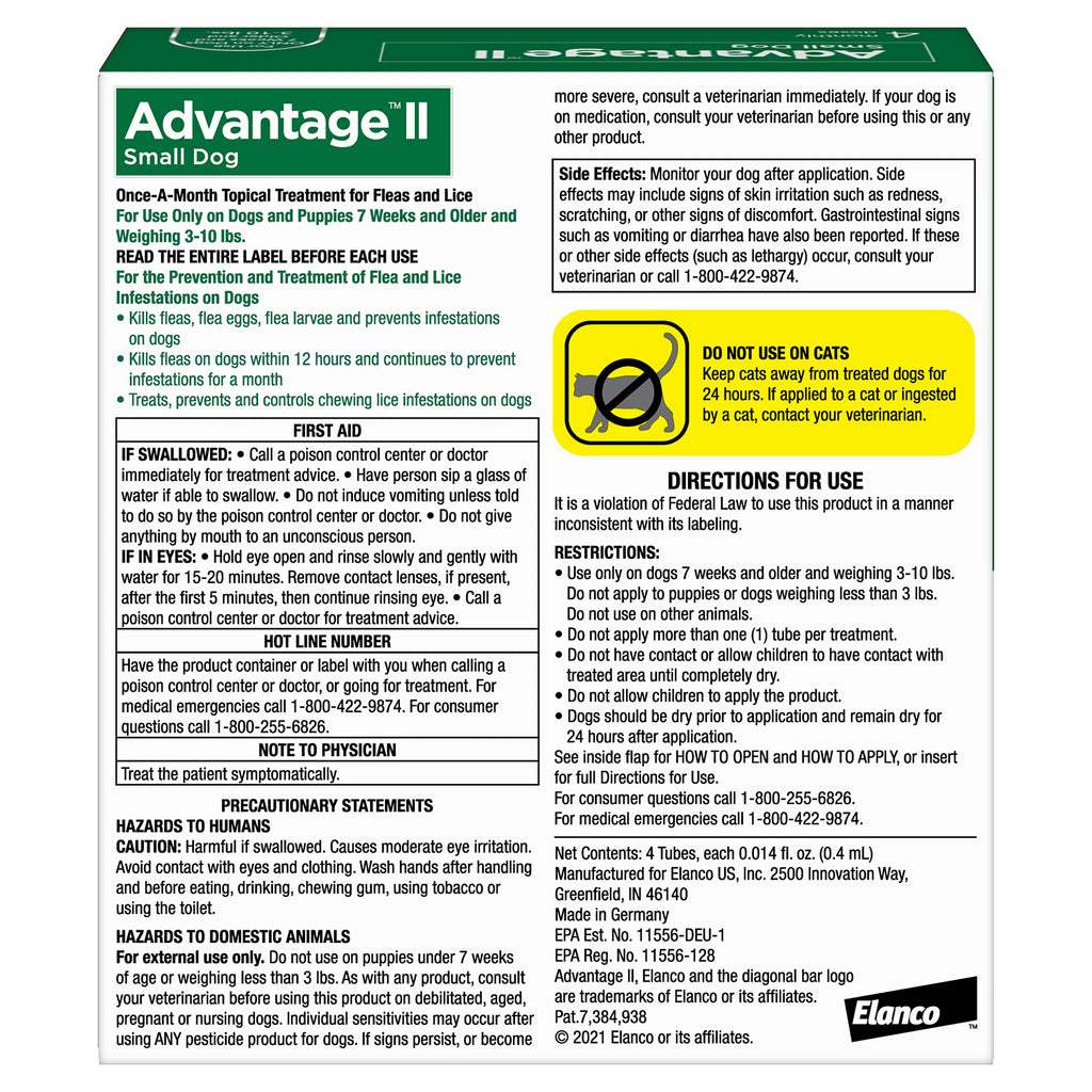 Small Dog Flea Treatment & Prevention 4-Month Supply C25182