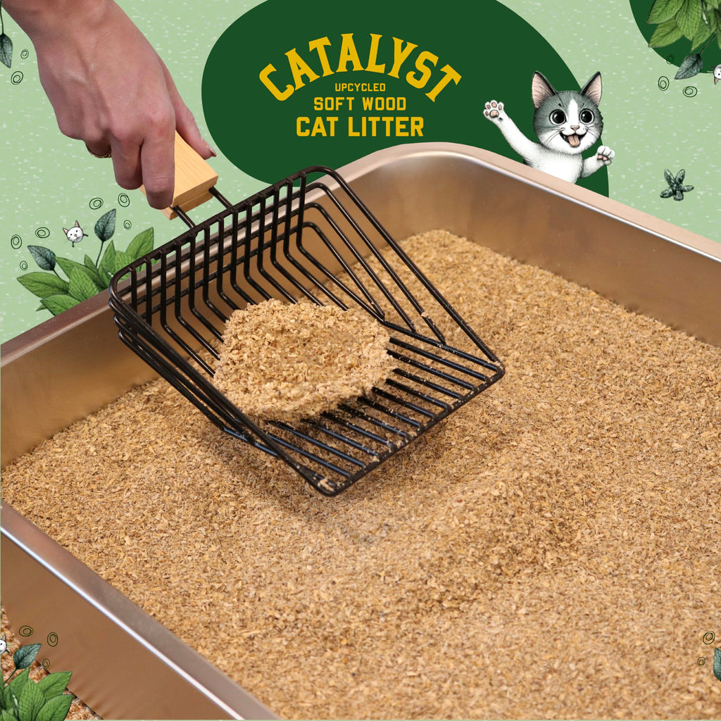Natural Soft Wood Cat Litter Set of 2 M1907