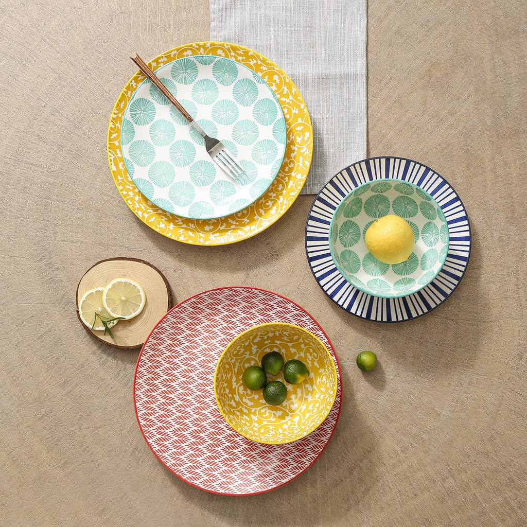 Ceramic 12-Pieces Dinnerware Sets for 4 R58251