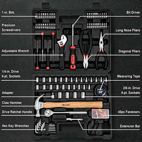 156-Piece Tool Kit with Storage Case T939