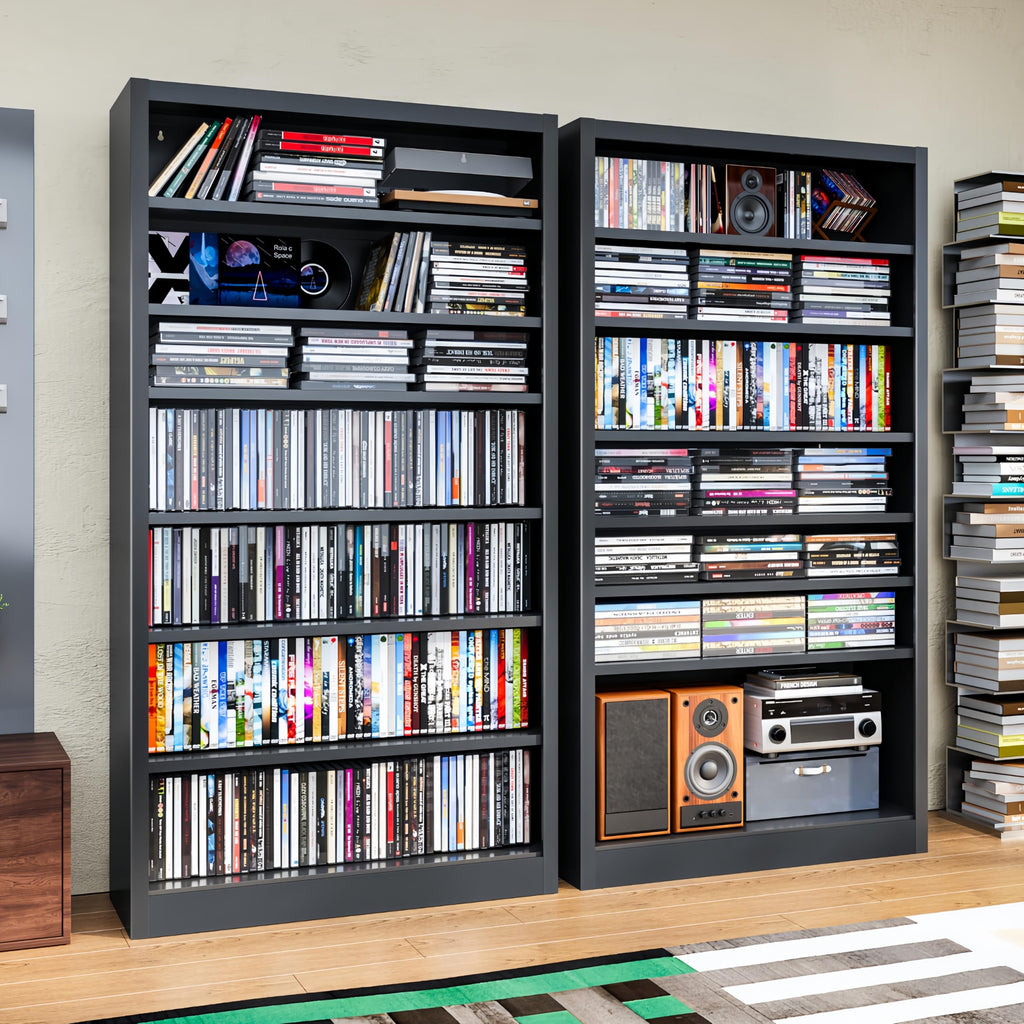 7 Tier Metal Media Storage Cabinet with Adjustable Shelves X65867